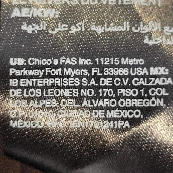 Chico’s Travelers Pant In Black Velvet 3S XL 16/18 Petite Wide Leg Holiday - Picture 6 of 11